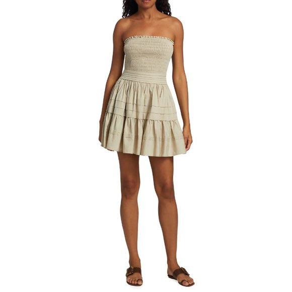 Ramy Brook - Women - Black Nicky Cotton Poplin Short Sleeve Mini Dress